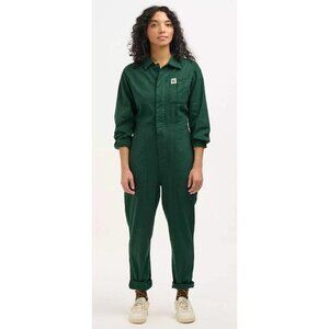 Lucy and Yak Carmen Jumpuit Vintage Green Organic Cotton Womens XS